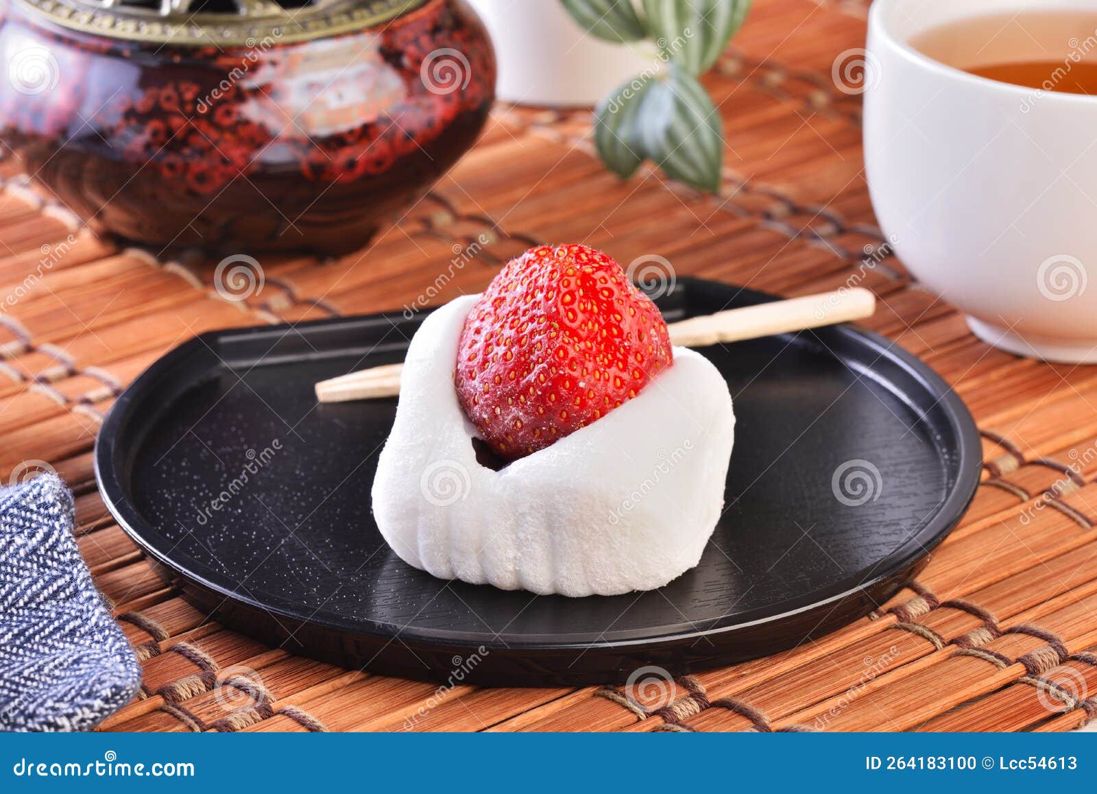 Japanese Traditional Sweets, Strawberry Daifuku Stock Photo Image of