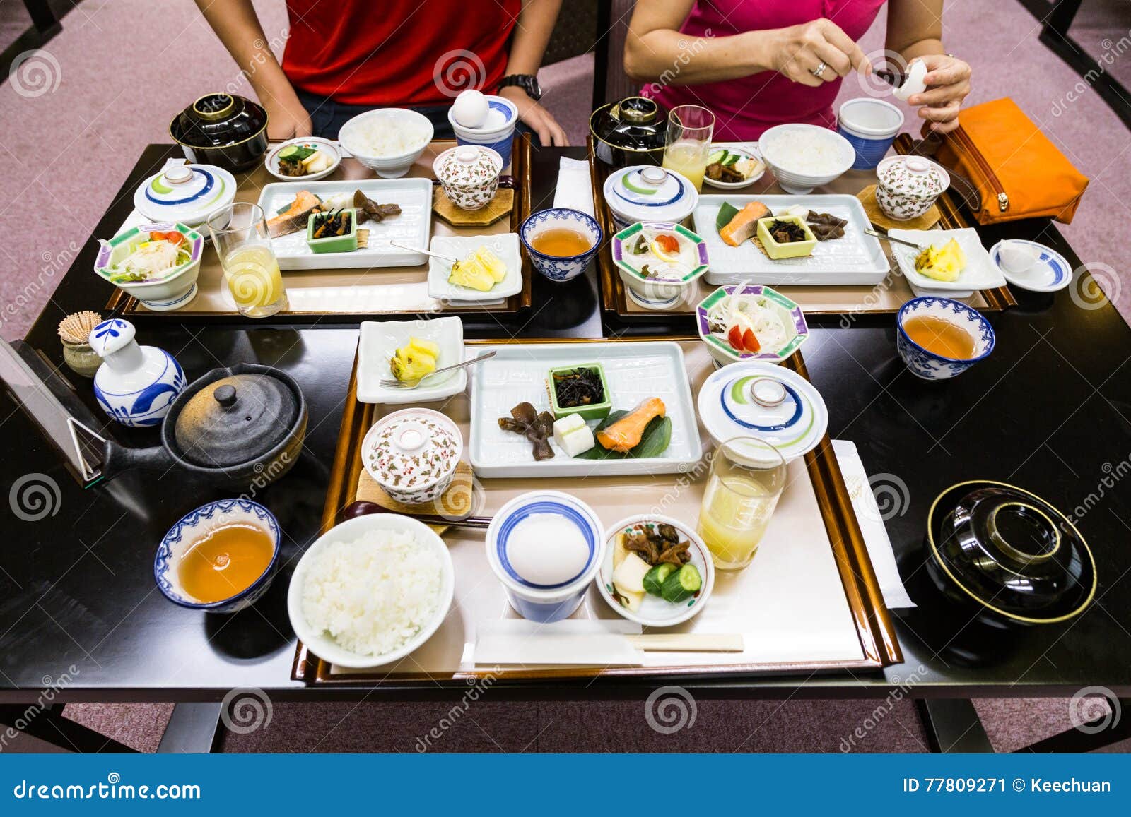 Japanese Typical Healthy Breakfast Set Stock Image Image of soup, lunch 77809271