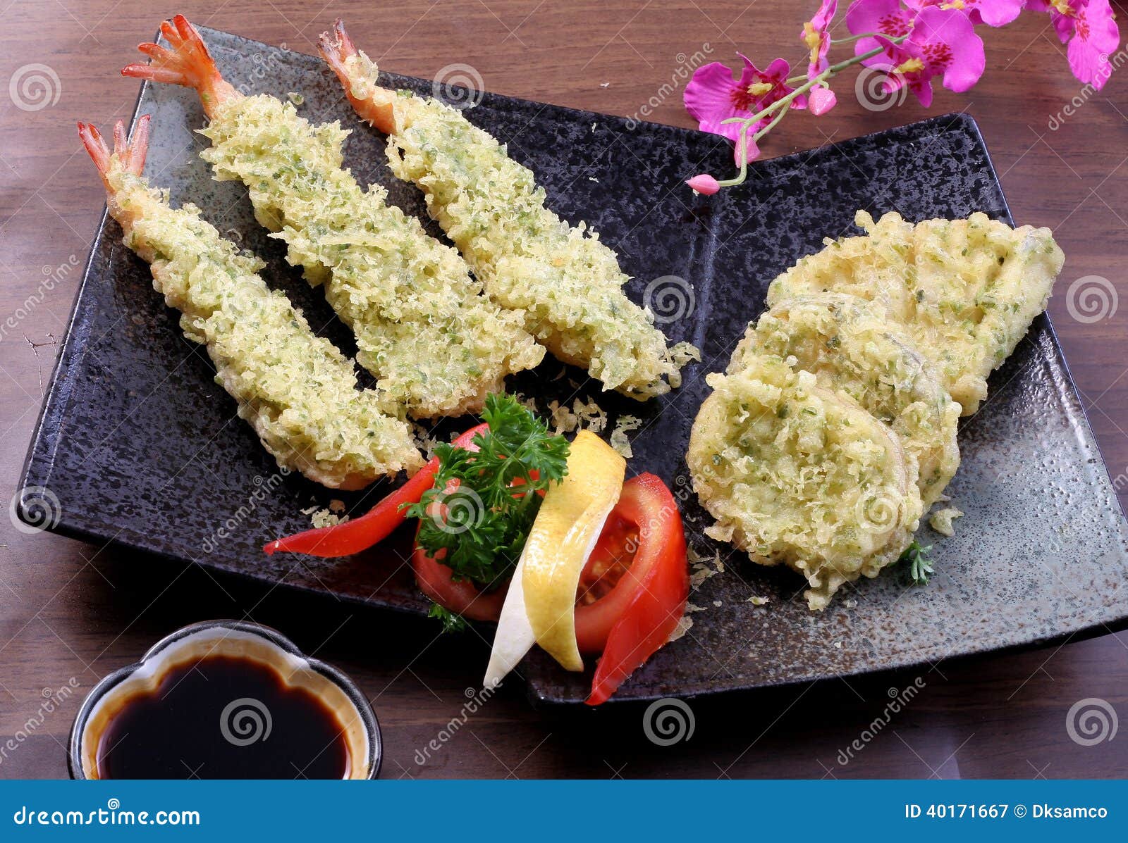 Japanese Vegetable tempura stock image. Image of dinner 40171667