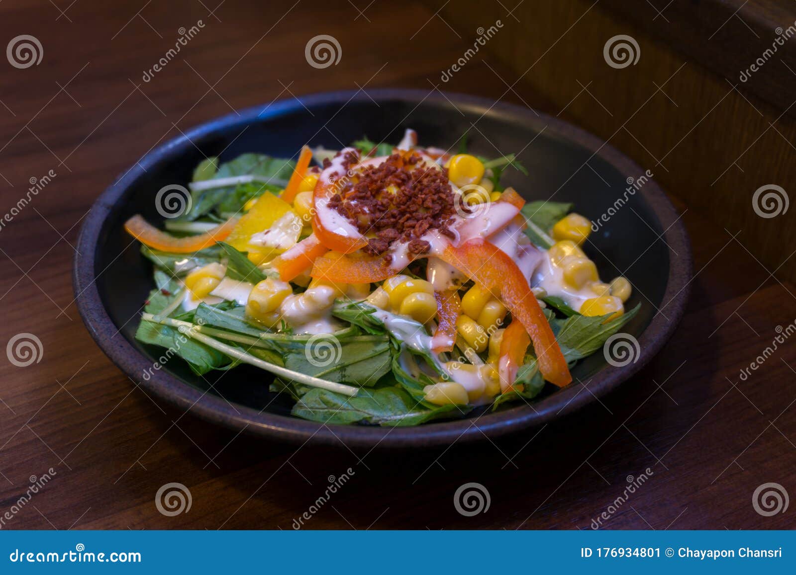 Japanese Vegetables Salad Side Dish. Eat As a Side Dish with a Japanese