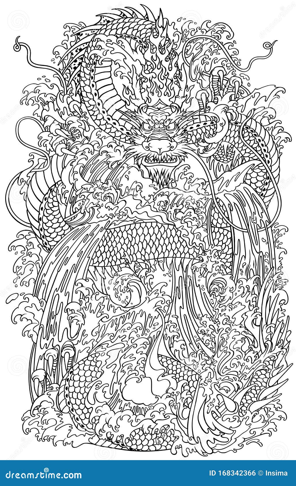 Featured image of post Dragon Drawing Outline No fairytale illustration is complete without a dragon