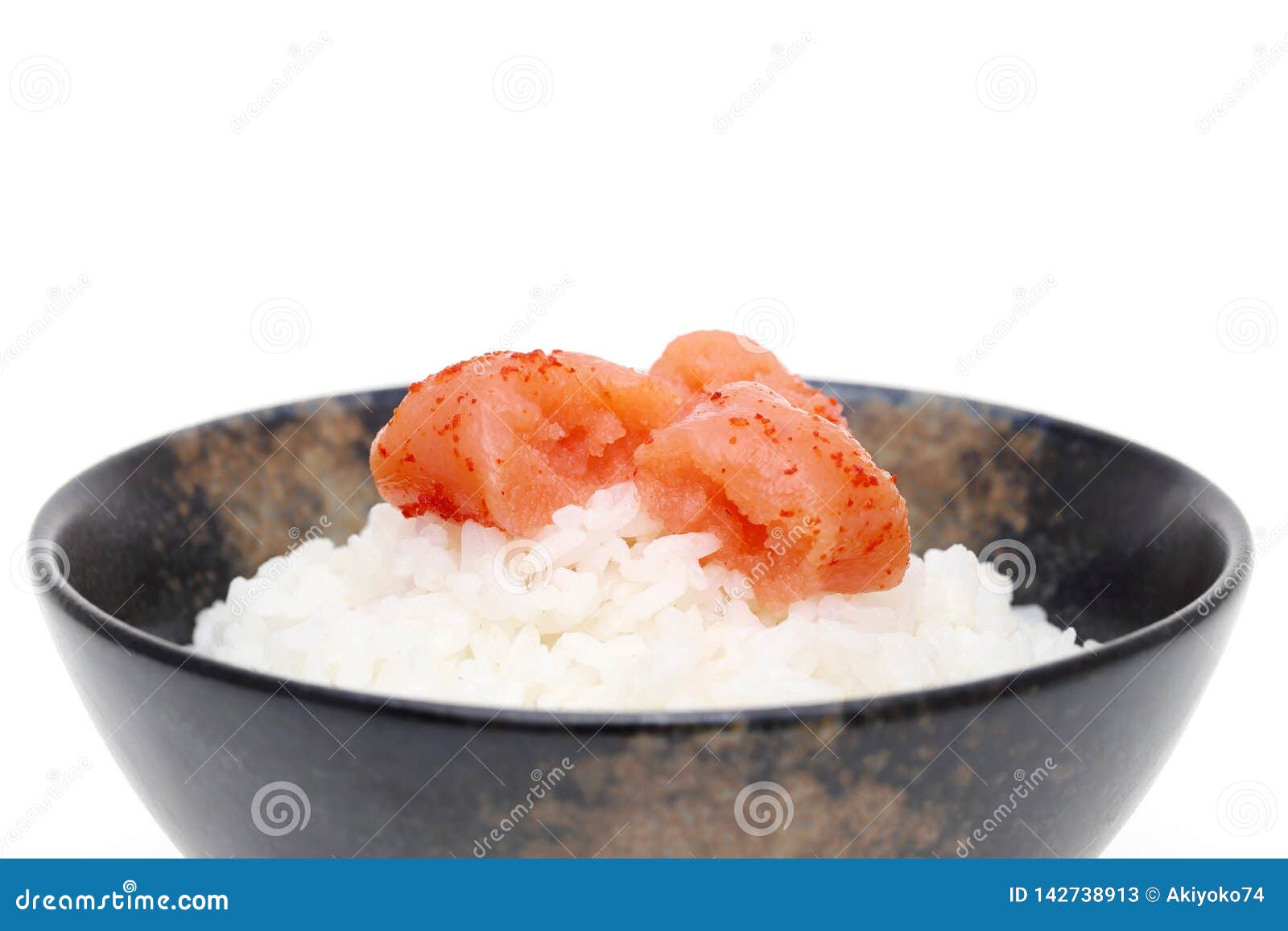 Japanese White Rice and Karashi Mentaiko Stock Image Image of healthy