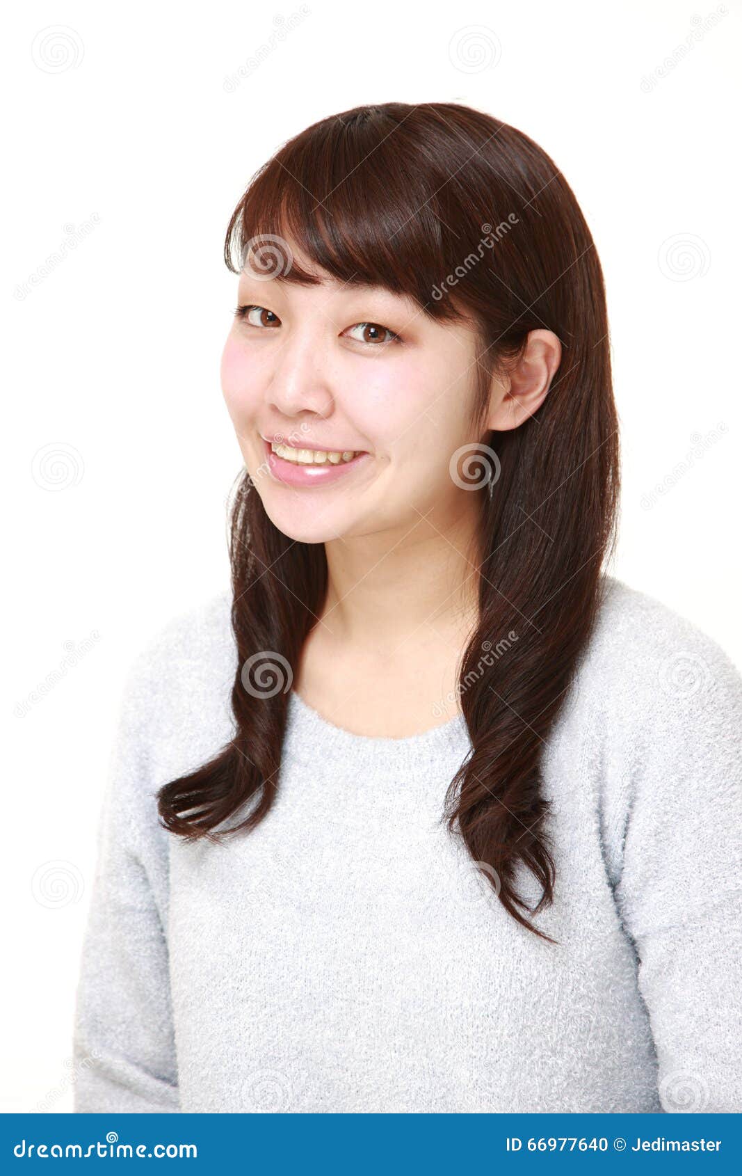 Japanese woman smiles stock photo. Image of honesty, smile - 66977640