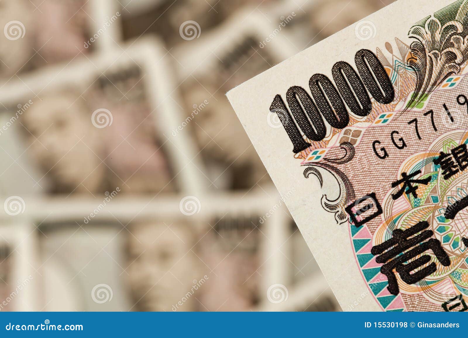 japanese yen notes. money from japan