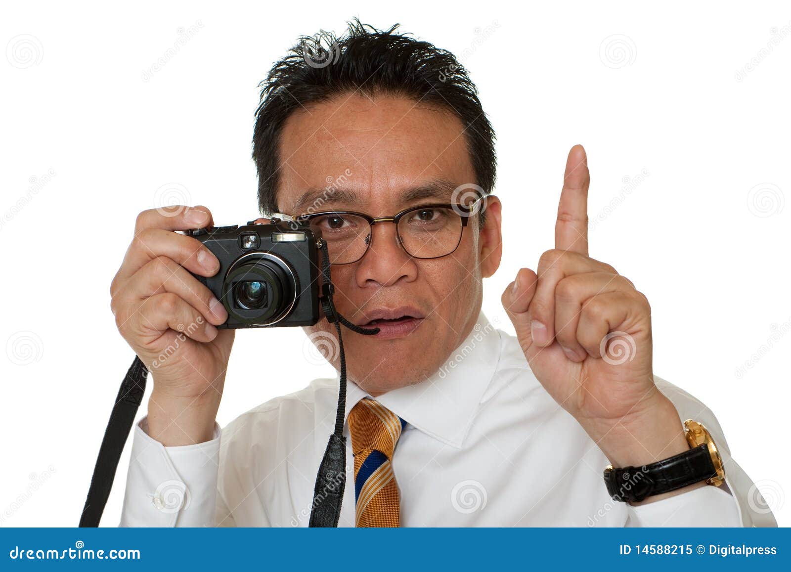 Japanner Terwijl Het Nemen Van Foto'S Stock Afbeelding - Image Of Paparazzi, Fotografisch: 14588215
