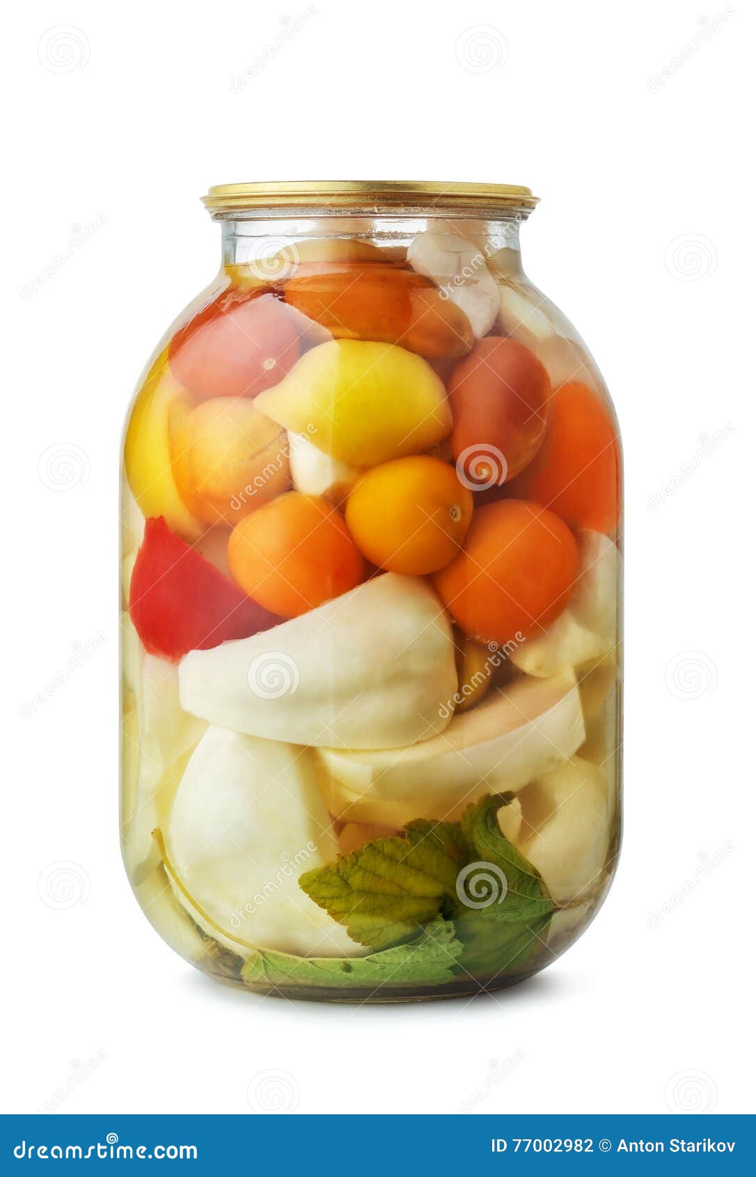Jar of Assorted Pickled Vegetables Stock Photo Image of object, green
