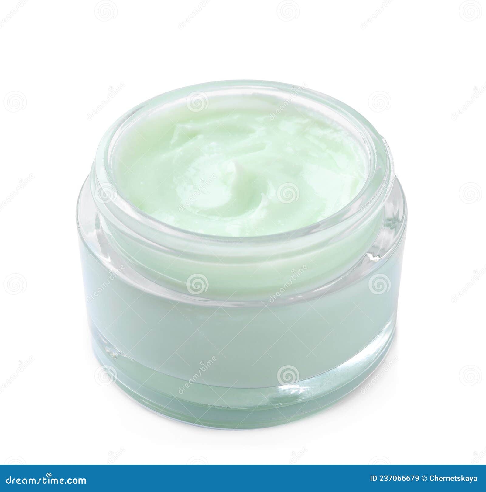 Jar of Body Cream Isolated on White Stock Image Image of organic