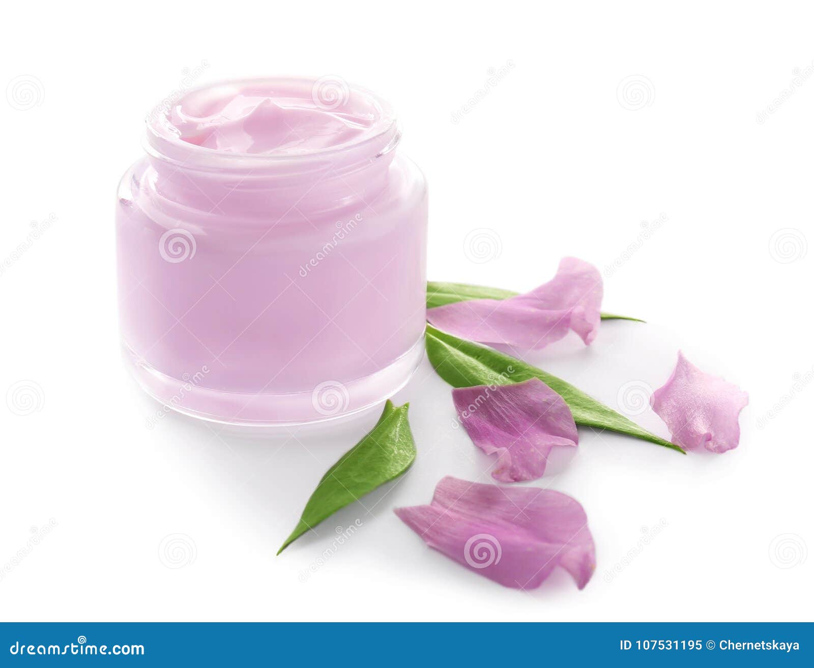 Jar with body cream stock image. Image of cosmetology 107531195