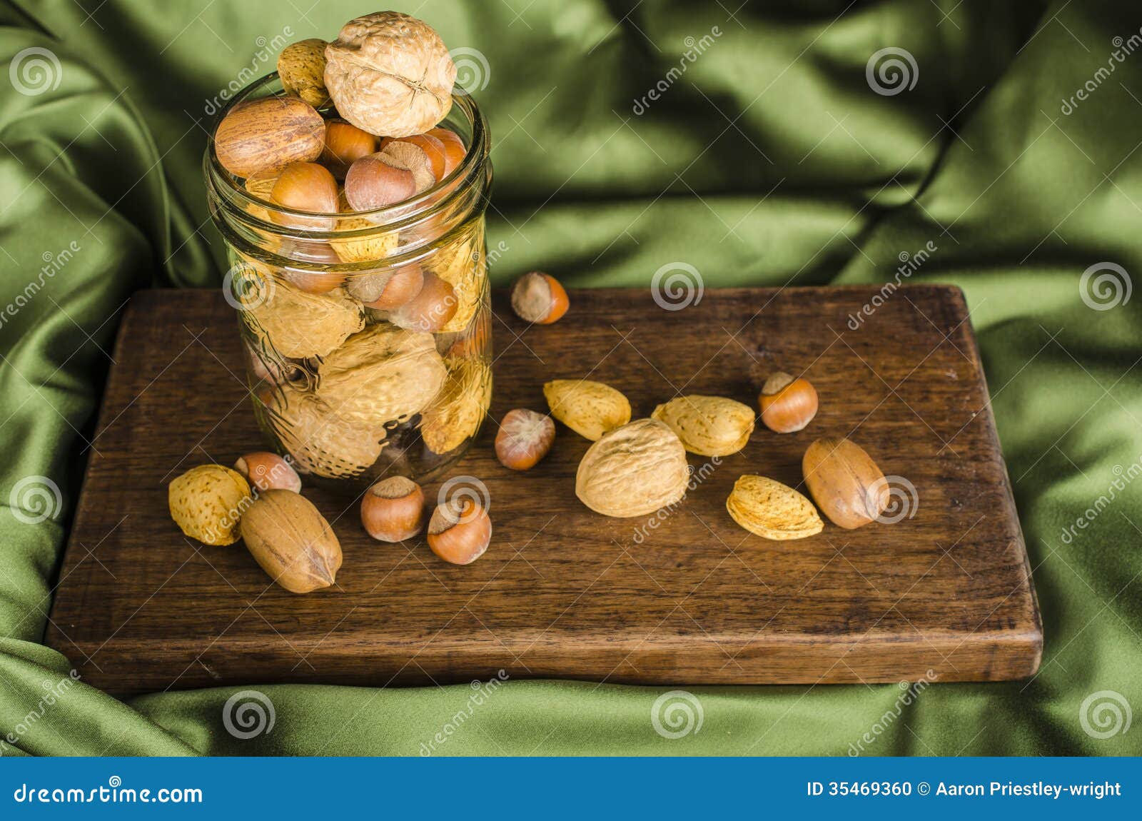 Jar of Christmas Nuts stock photo. Image of nuts, hazelnut 35469360
