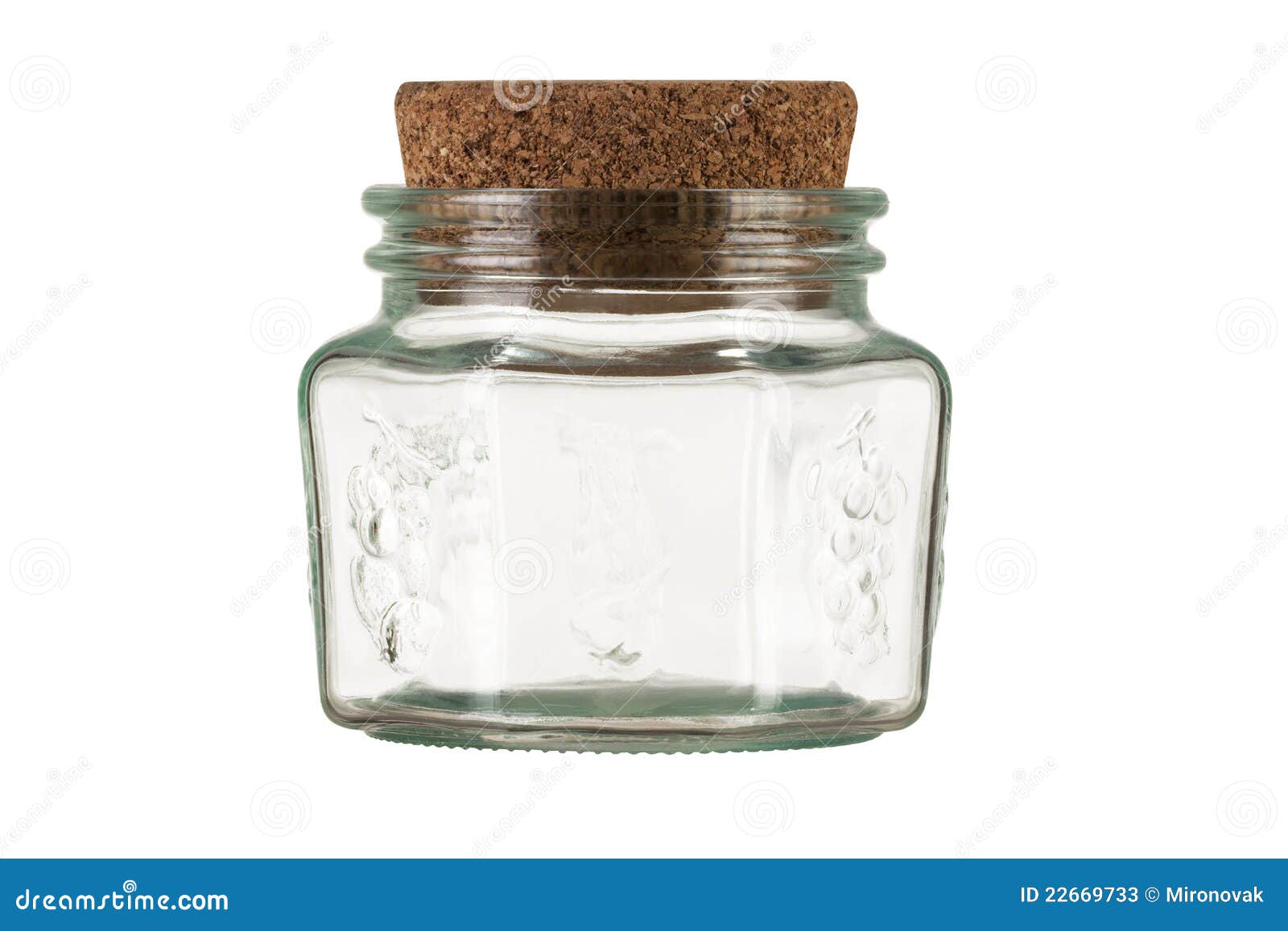 Jar with cork stock image. Image of container, glass 22669733