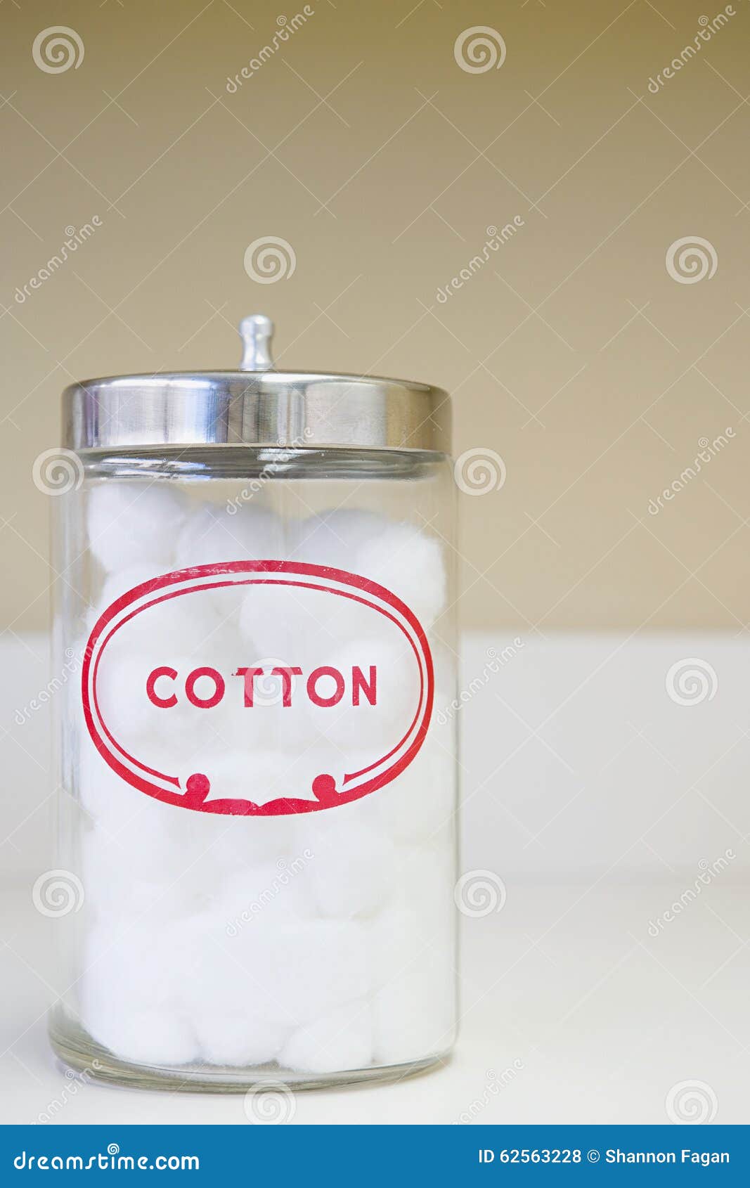 Jar of cotton wool stock photo. Image of office, occupation 62563228
