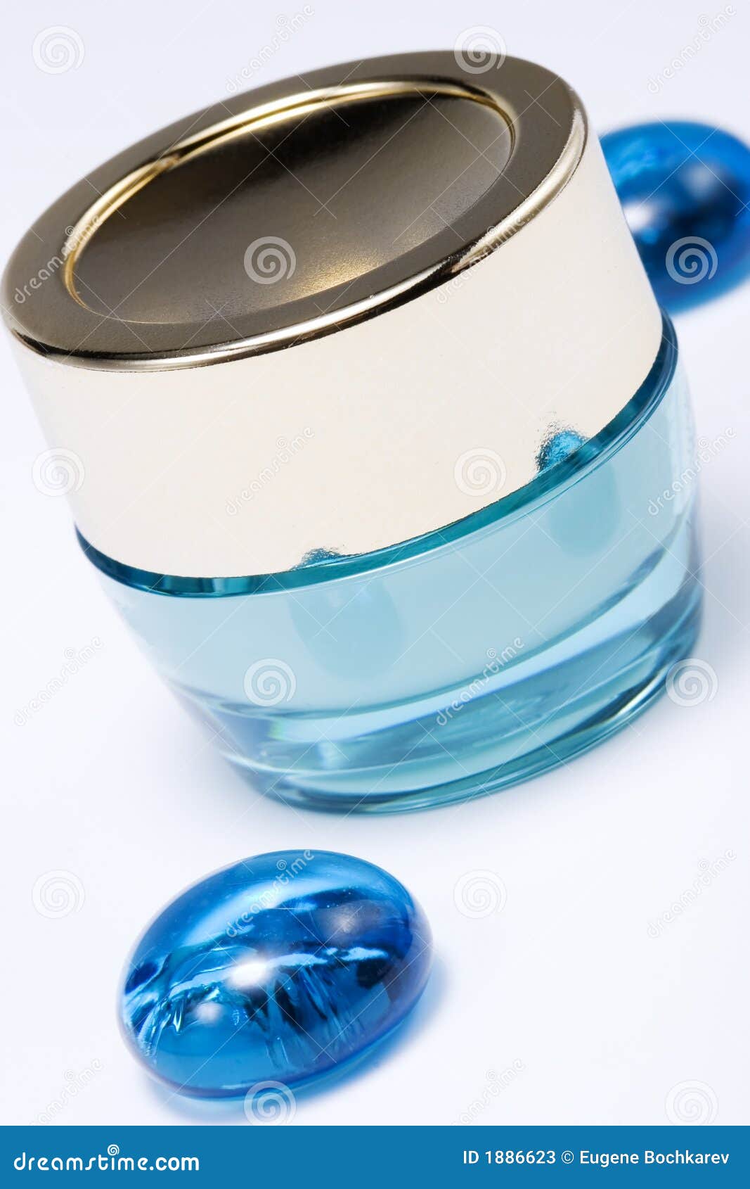 Jar of face cream stock image. Image of cosmetics, hygiene 1886623
