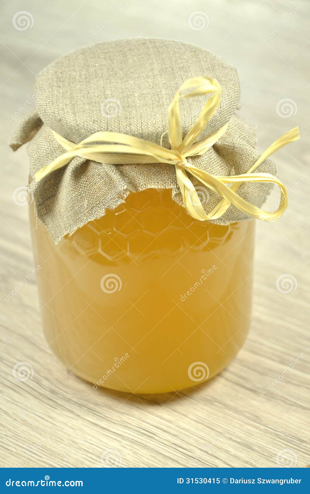 Jar of Fresh Delicious Honey Stock Image Image of golden, container