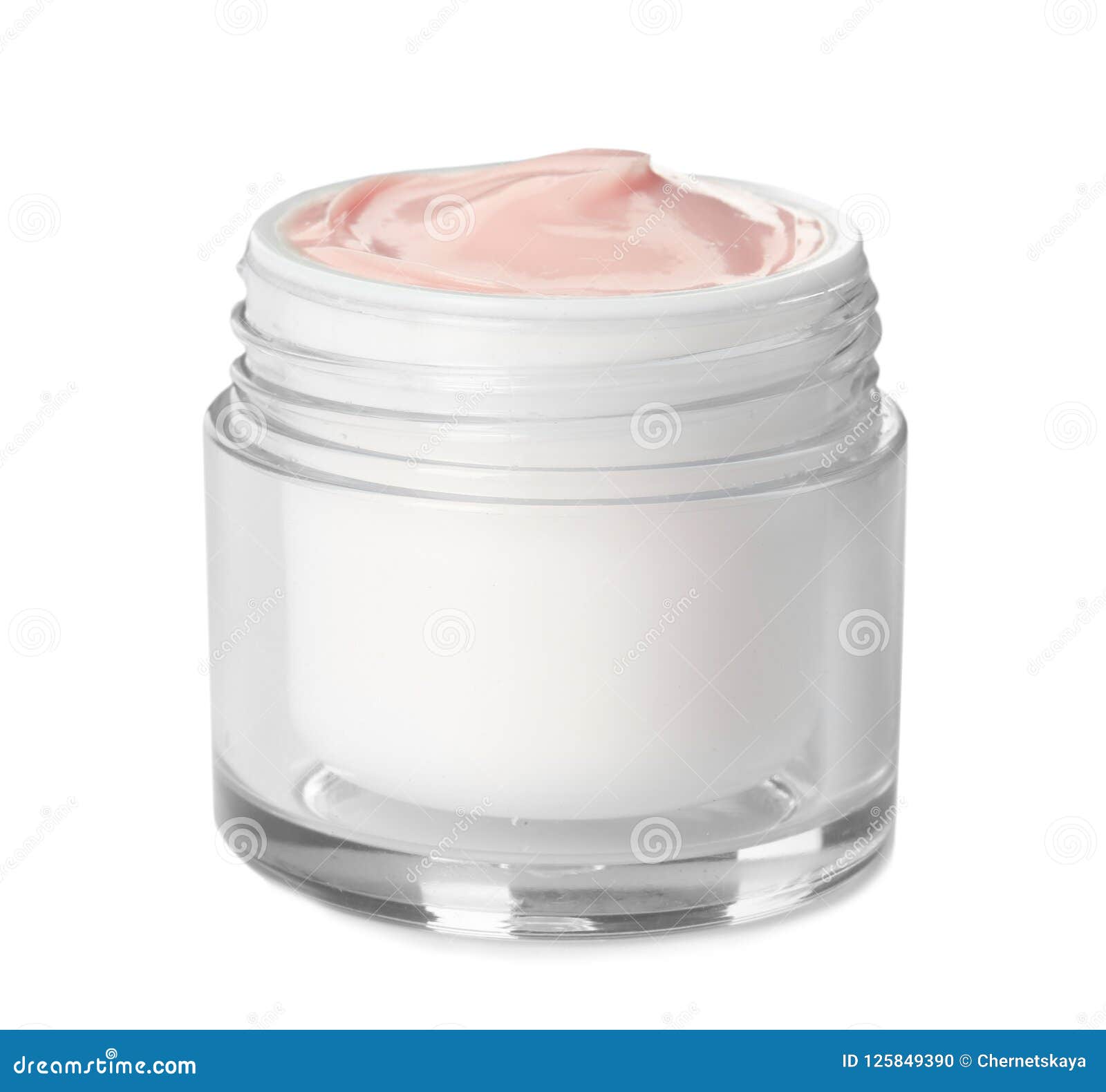 Jar with hand cream stock photo. Image of essential 125849390