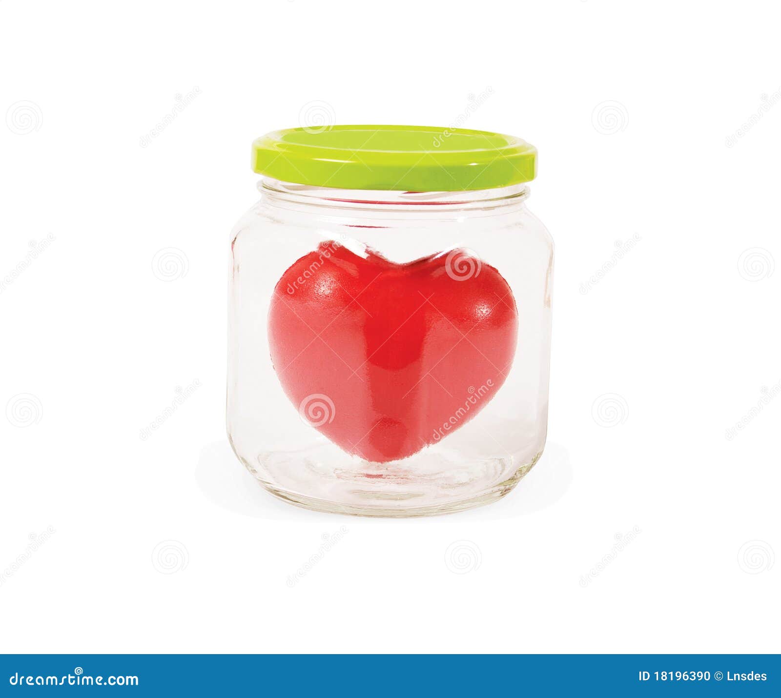 Jar with heart stock photo. Image of glass, glassware 18196390