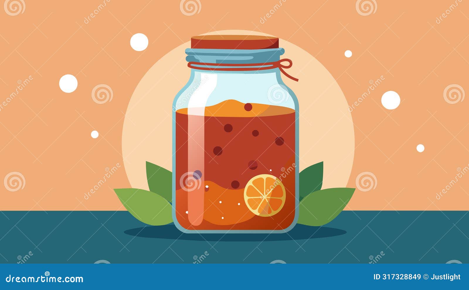 a jar of homemade kombucha fermenting on the counter the sweet tea slowly transforming into a tangy and healthful