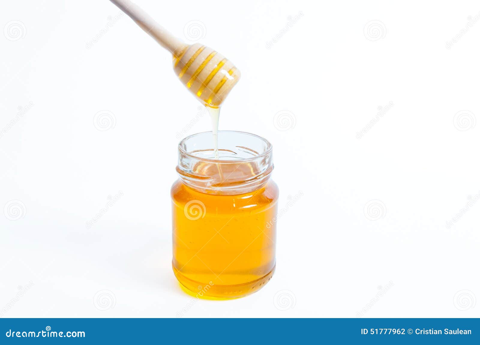 Jar of honey stock photo. Image of nutrition, glass, gold 51777962