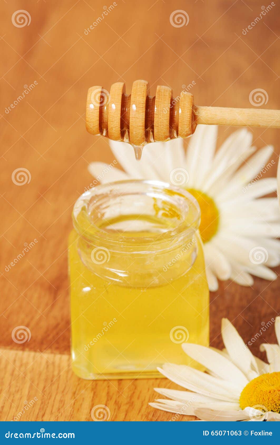 Jar of Honey and a Spoonful of Honey Stock Image Image of healthcare