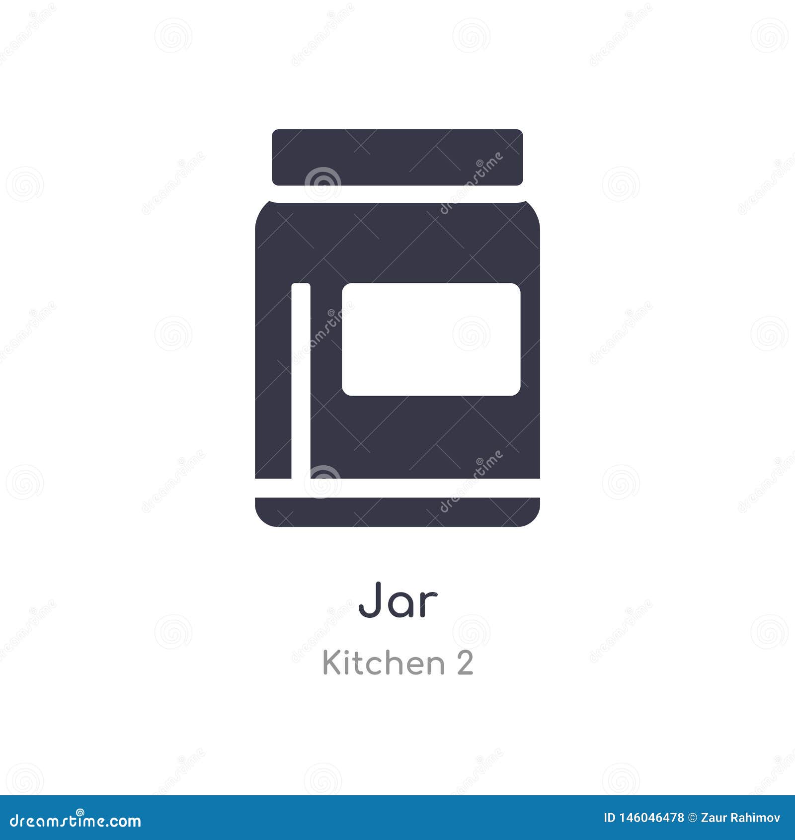 Jar Icon. Isolated Jar Icon Vector Illustration from Kitchen 2