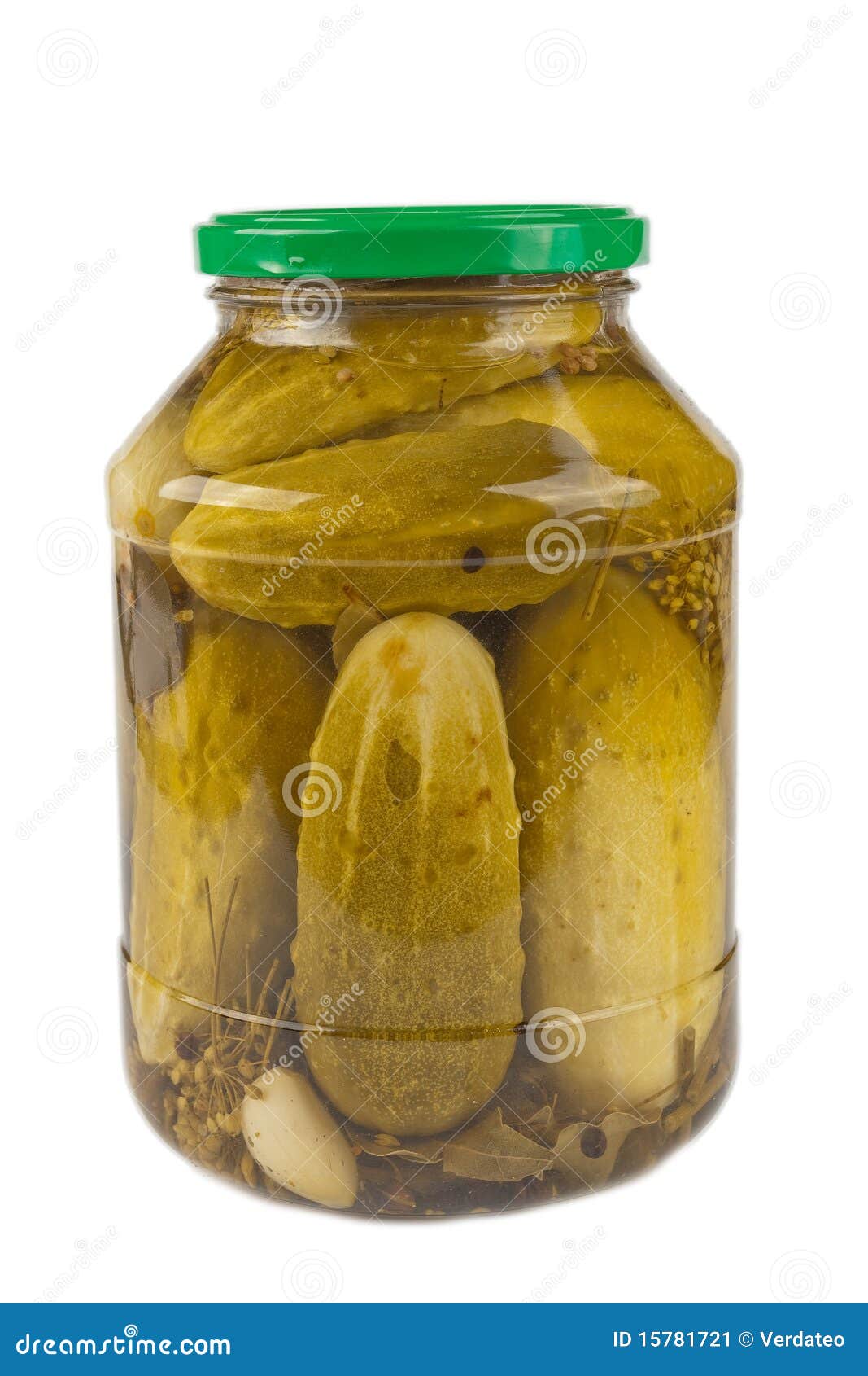Jar with Marinated Cucumbers Stock Image Image of green, marinated