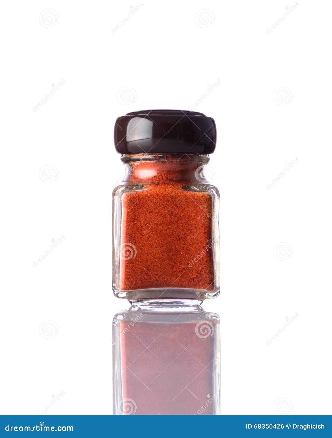 Jar Red Paprika Powder on White Stock Photo Image of paprika, cooking