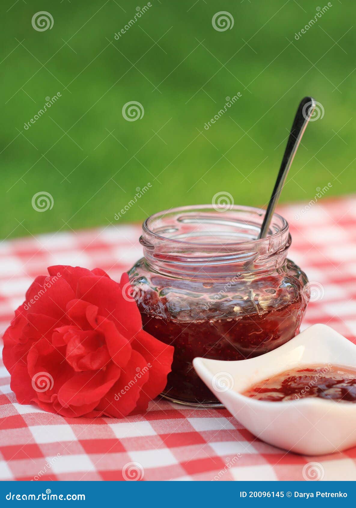 Jar of the rose jam stock image. Image of rose, juicy 20096145