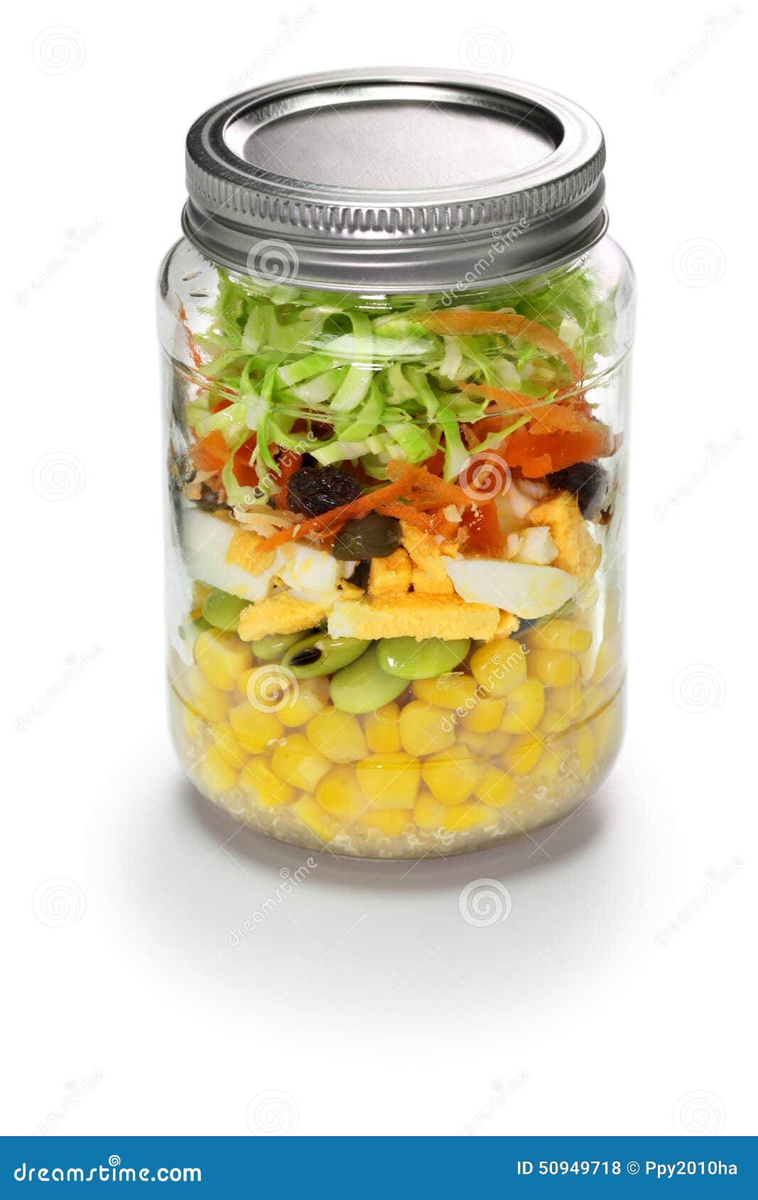 Jar salad stock photo. Image of jars, glass, canning 50949718