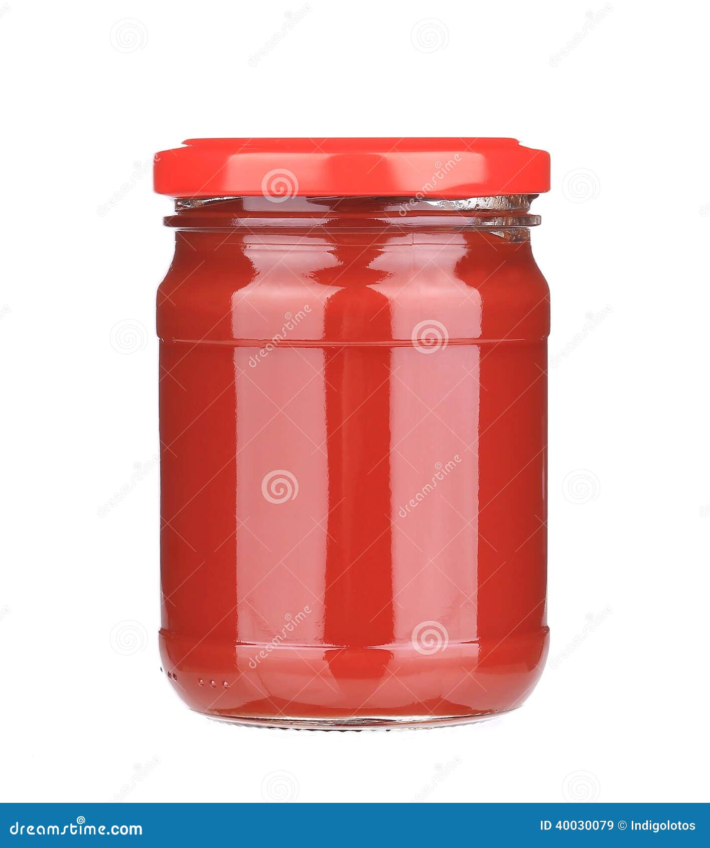 Jar with tomato paste stock image. Image of marinade 40030079