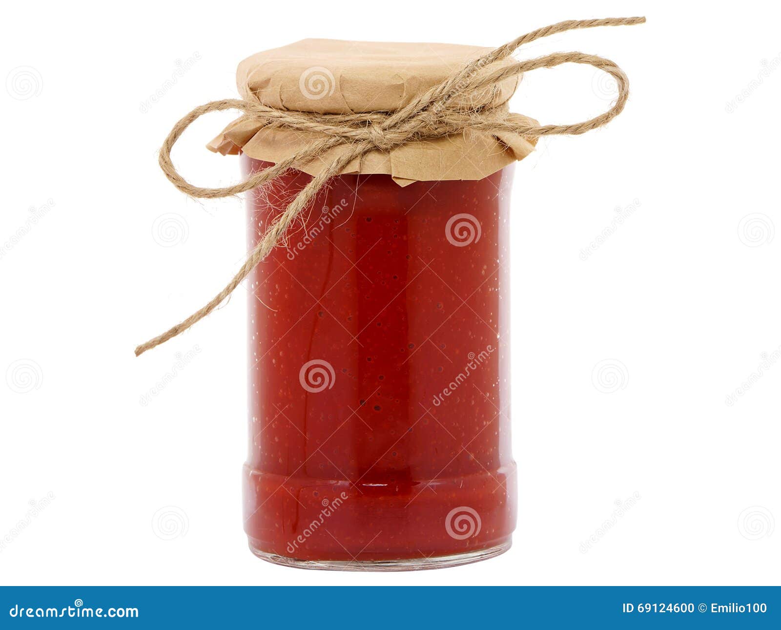 Jar of tomato paste stock photo. Image of canned, preservation 69124600