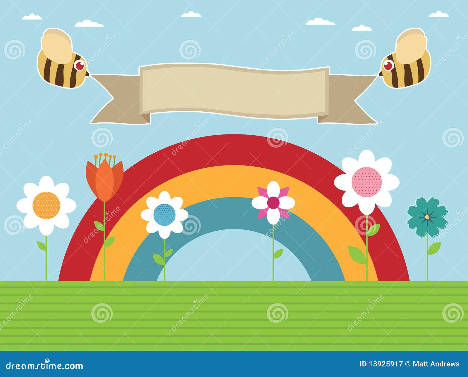 color Solitario el fin Jardín del arco iris ilustración del vector. Ilustración de nube - 13925917