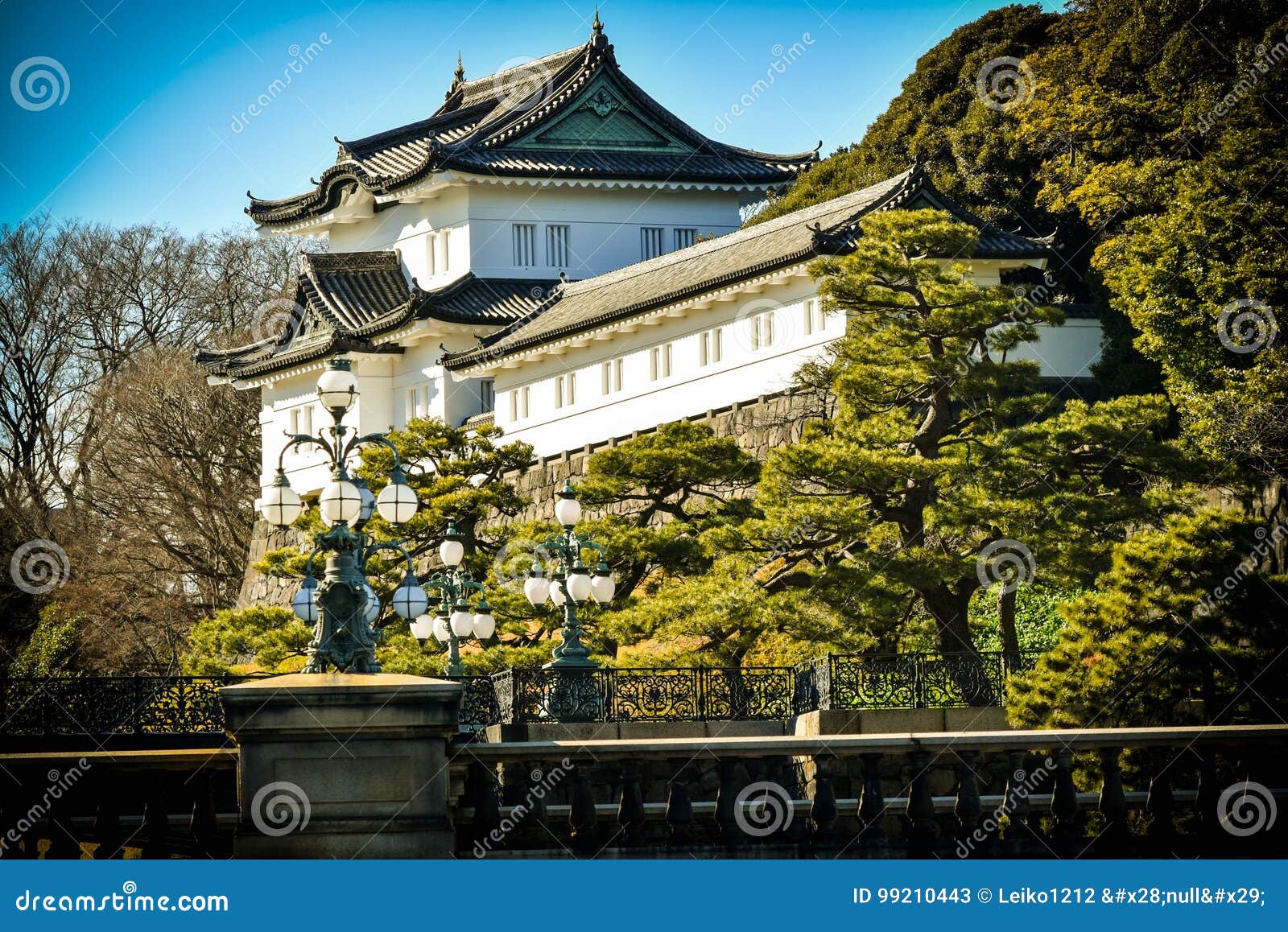 Jardim Imperial Do Toquio Do Palacio Imagem De Stock Imagem De Monumentos Jardim