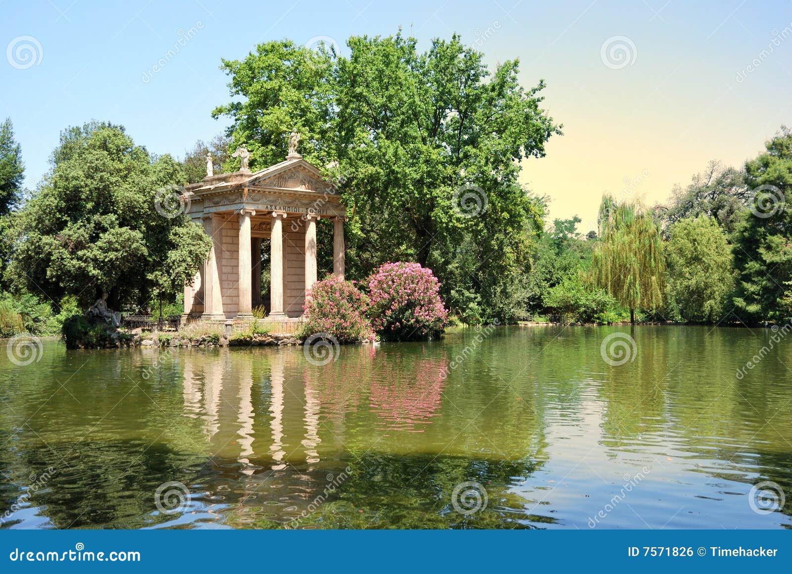 Jardines De Del Chalet, Roma Foto de archivo Imagen de