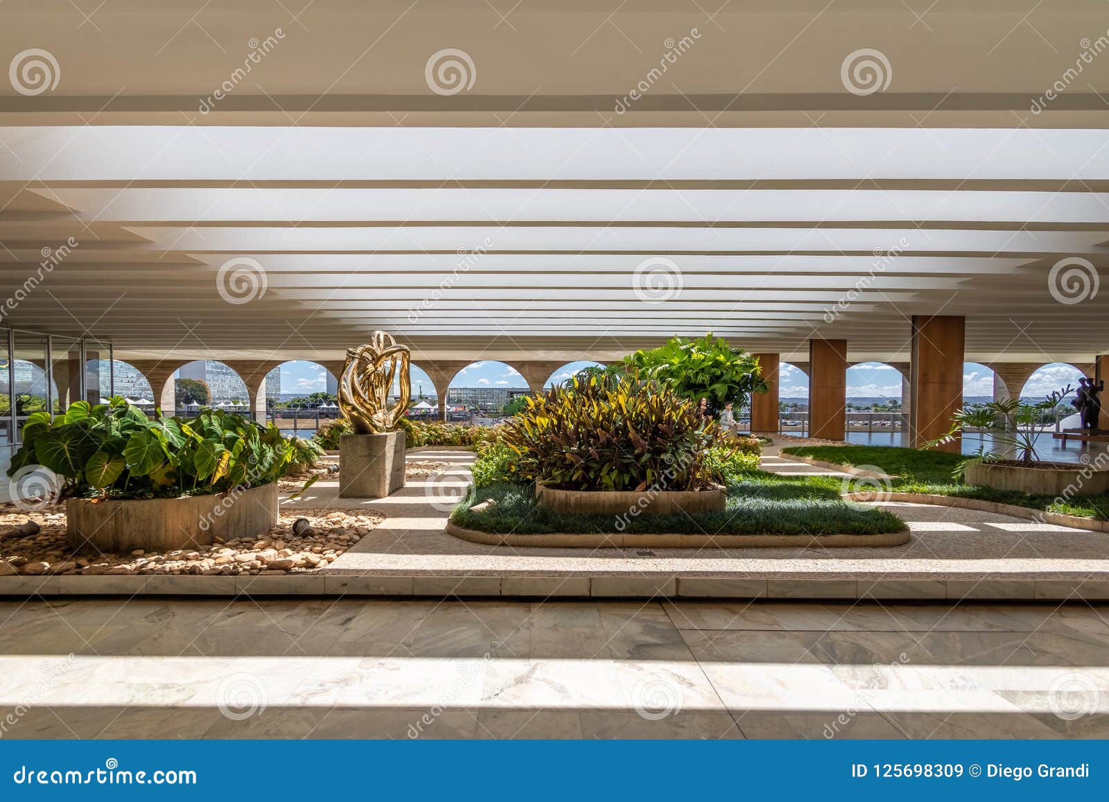 Jardines De La Terraza Del Palacio De Itamaraty Brasilia