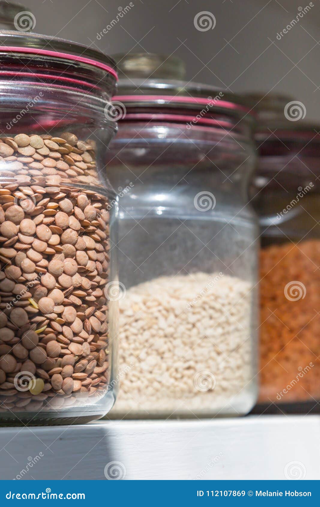 Jars of Lentils stock image. Image of vegetarian, depth 112107869