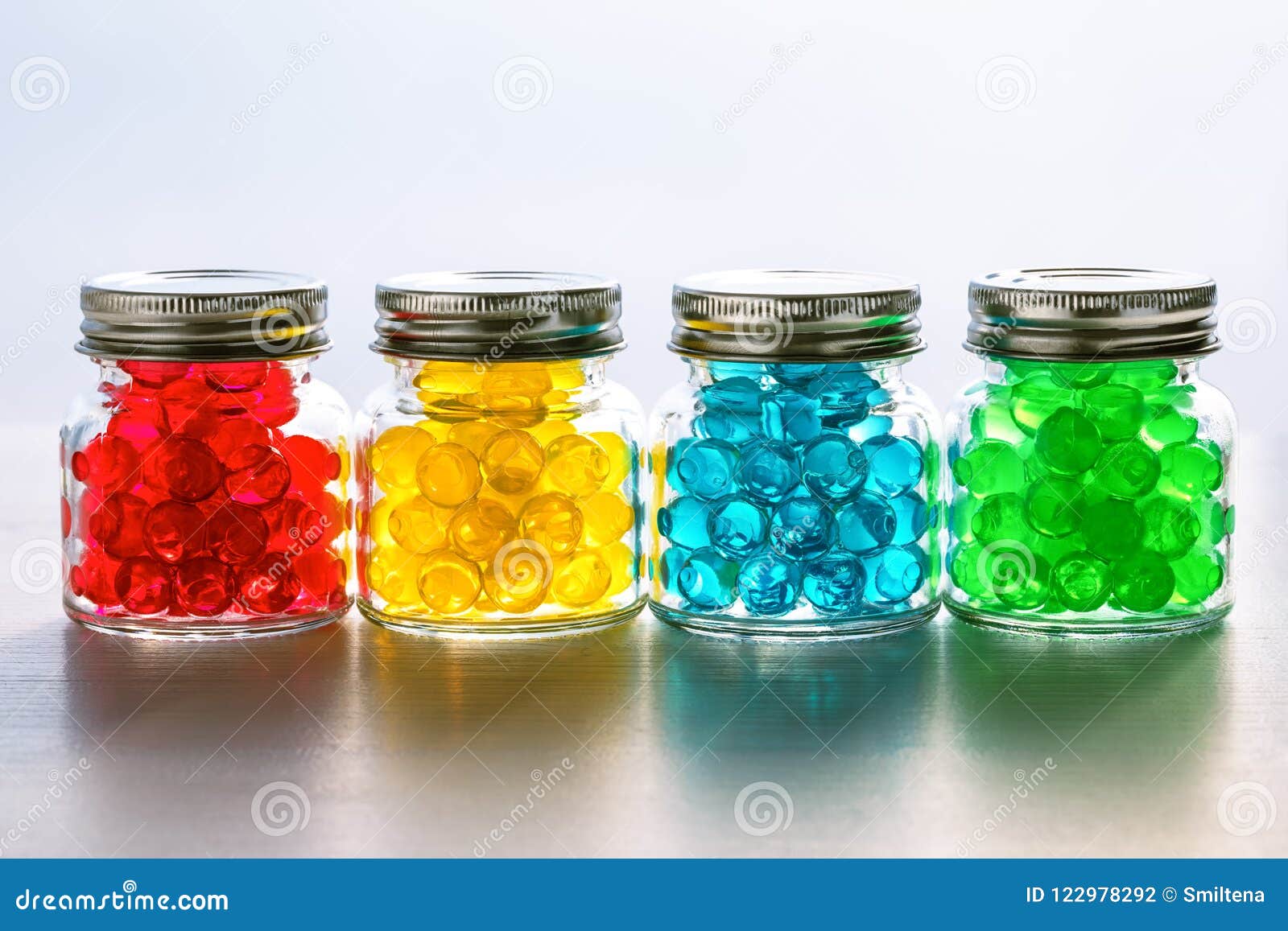 Download Jars With Multi Colored Gel Balls Stock Photo Image Of Blue Closeup 122978292 Yellowimages Mockups