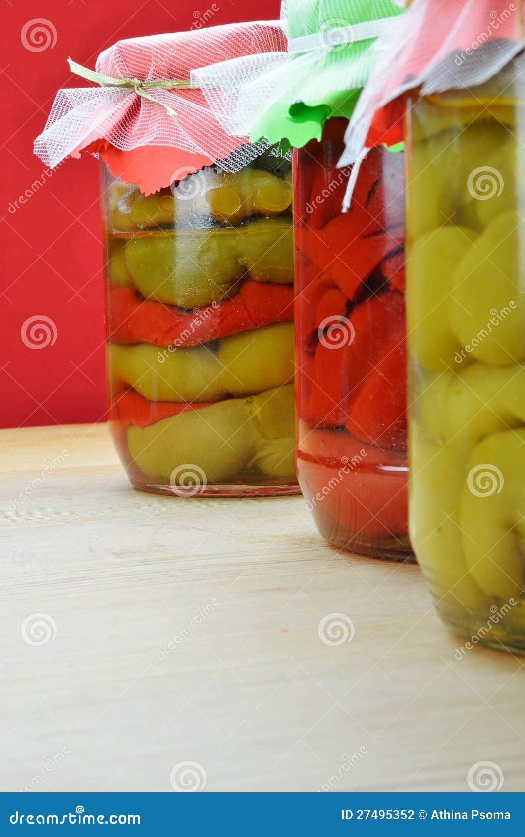 Jars of preserved peppers stock photo. Image of seasoned 27495352