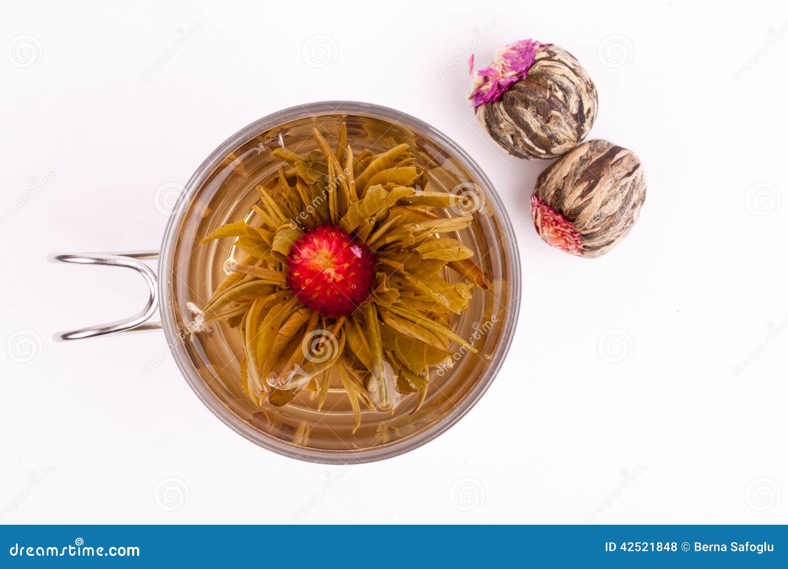 Jasmine green tea ball stock photo. Image of organic 42521848