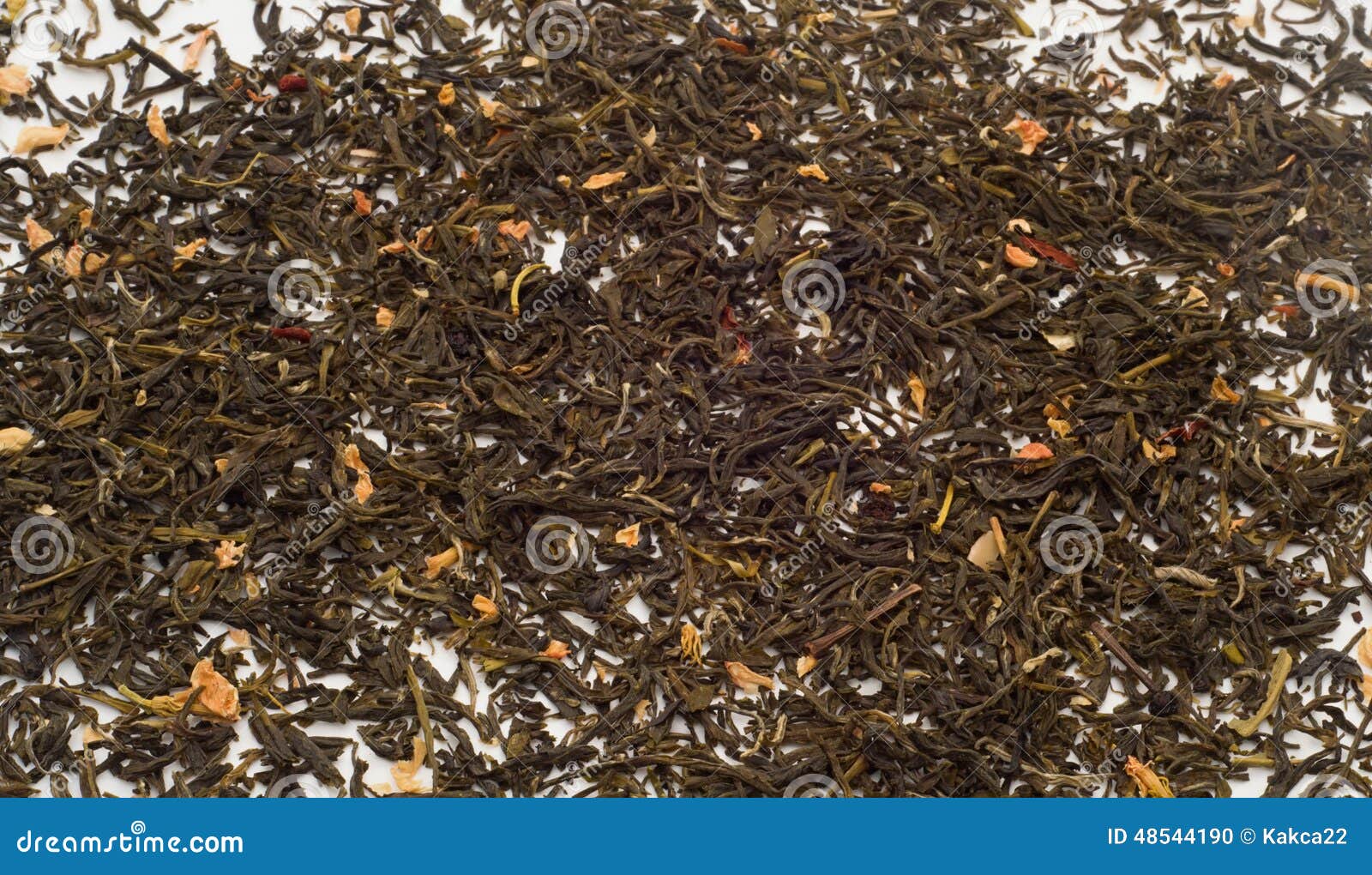 Jasmine green tea leaves stock photo. Image of loose 48544190