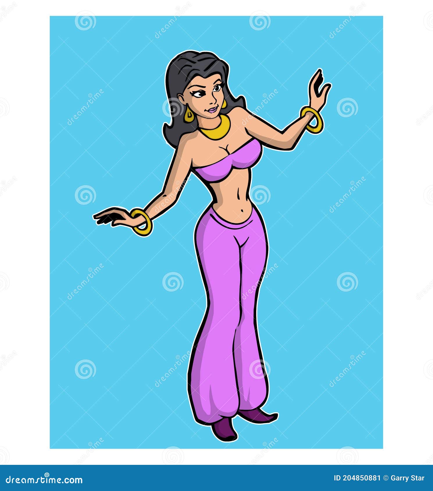Jasmine Princess Cartoon Character Jasmine Standing with Her Hands Up  Illustration Stock Illustration - Illustration of character, poster:  204850881