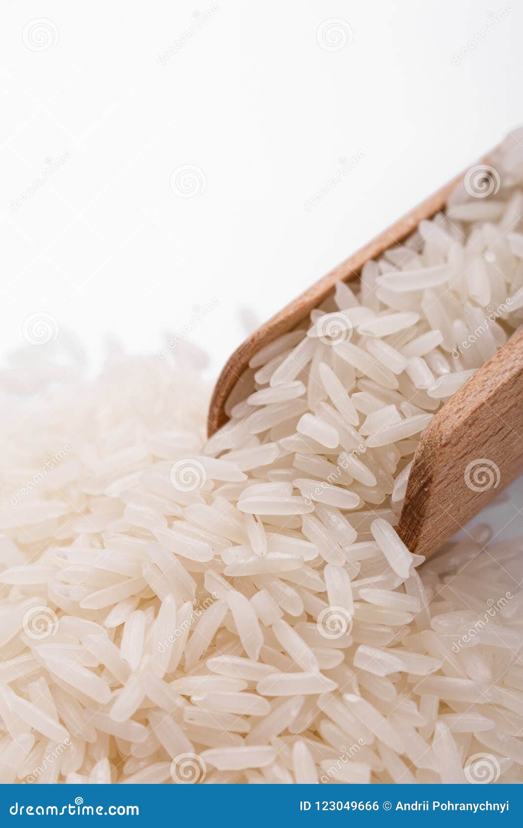 Jasmine Rice on a White Acrylic Background Stock Photo - Image of rice