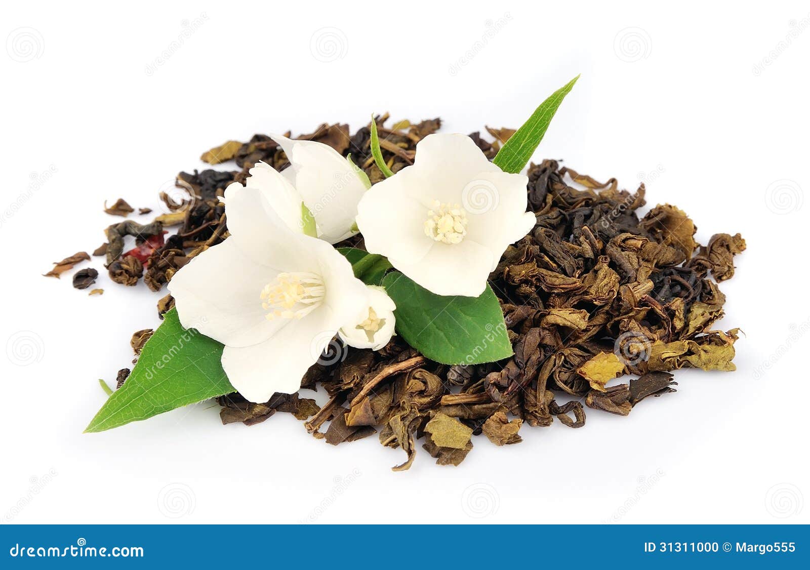 Jasmine tea stock photo. Image of petal, summer, fragile 31311000