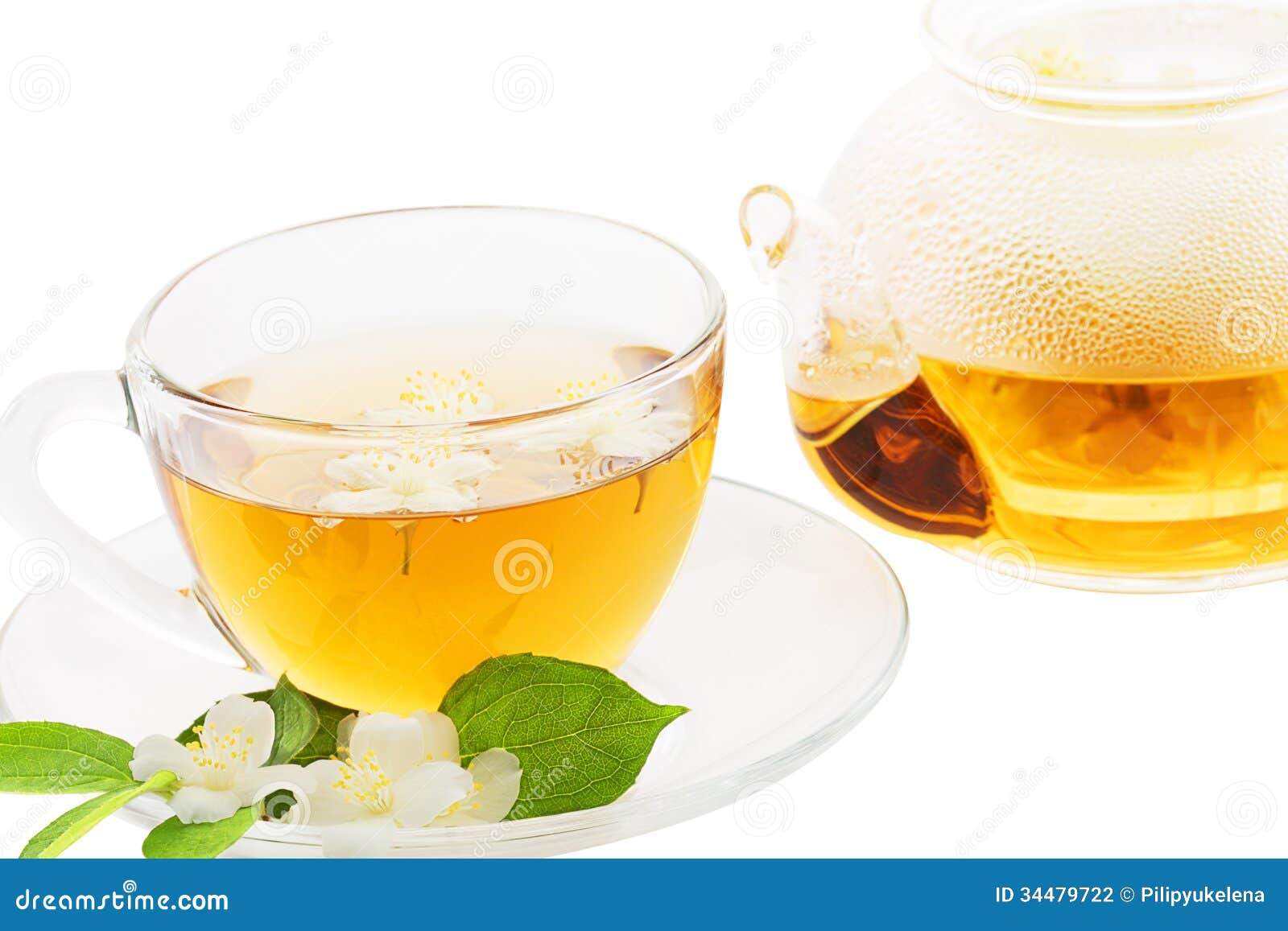 Jasmine tea stock photo. Image of jasmine, herbal, teatime 34479722