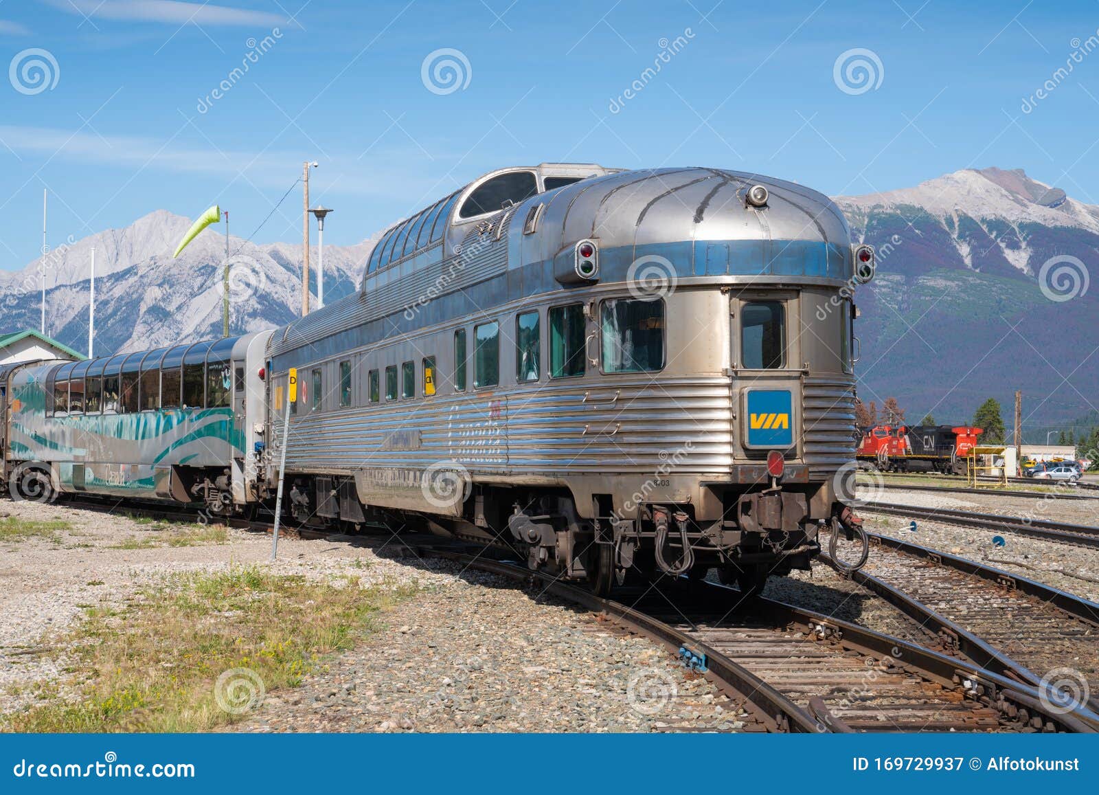 VIA Rail Canada, Jasper, Canada Editorial Photography Image of peak