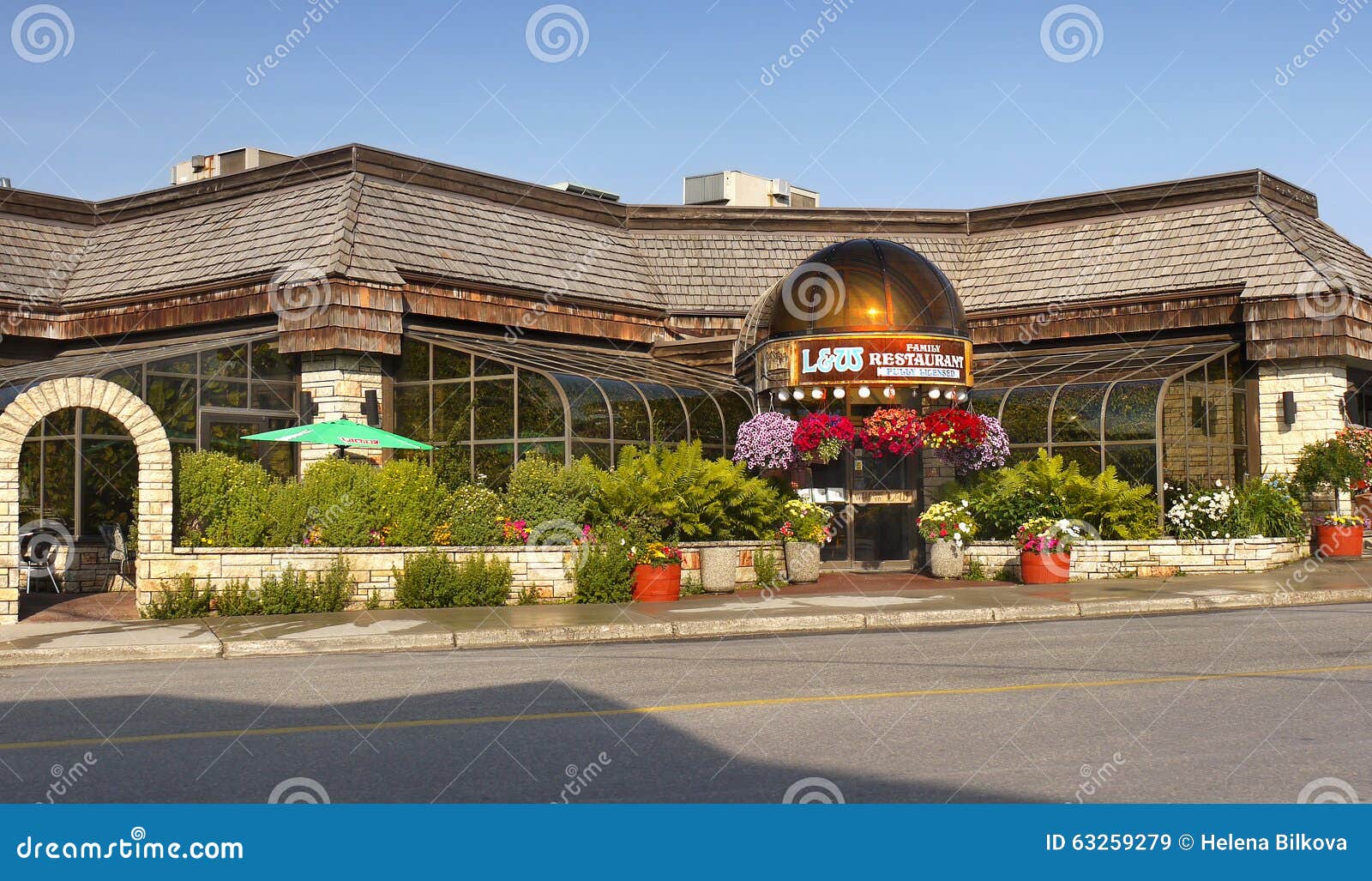 Jasper Restaurant Canada imagen de archivo editorial. Imagen de