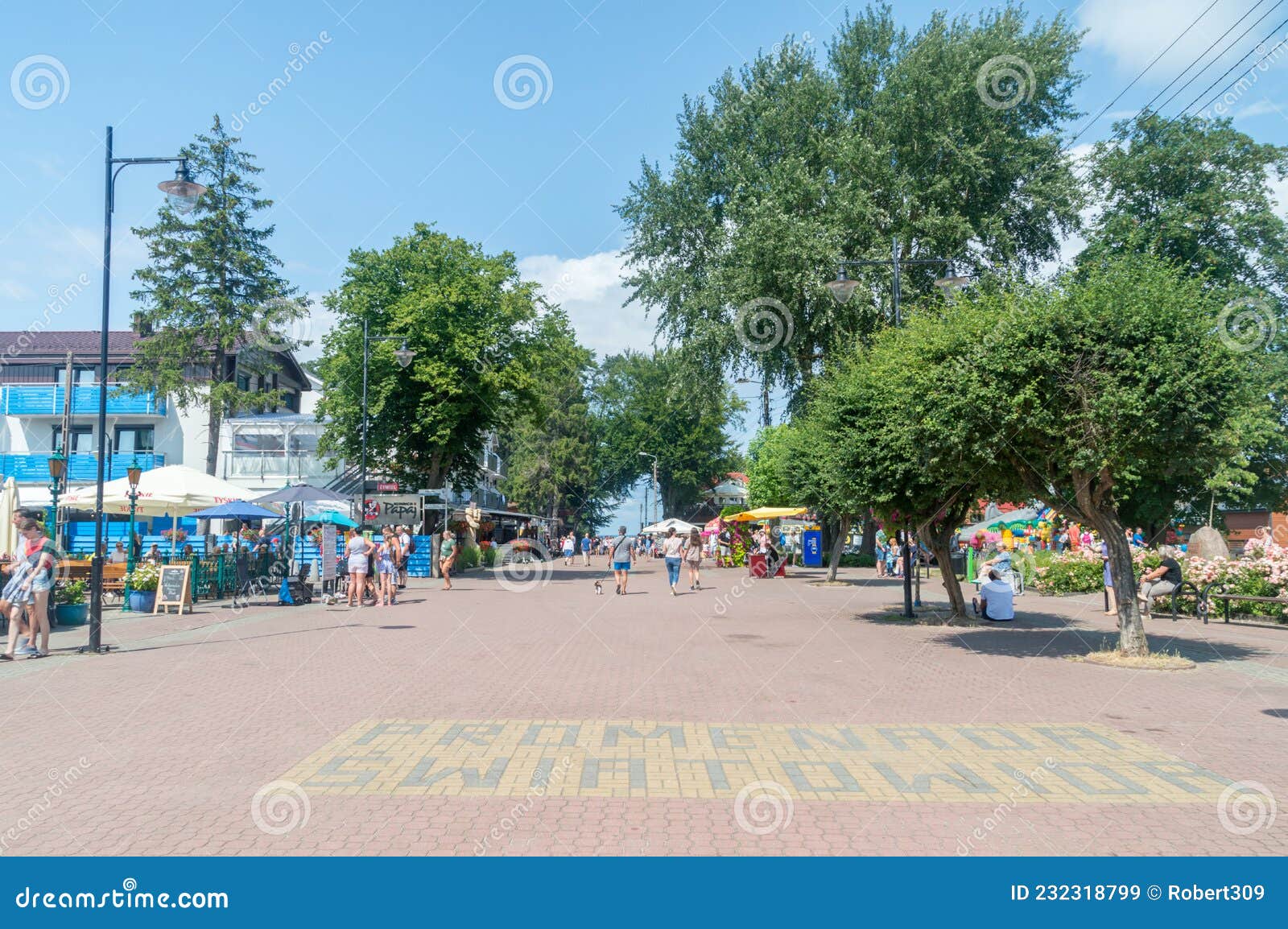 Swiatowida Promenade at Summer Time in Jastrzebia Gora Editorial Stock ...