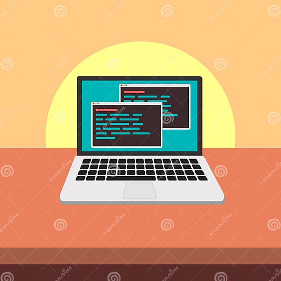 Java Code on Laptop Screen. Programming and Coding Concept Stock ...