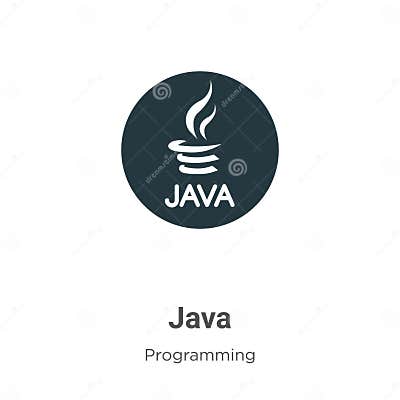 Java Vector Icon on White Background. Flat Vector Java Icon Symbol Sign ...