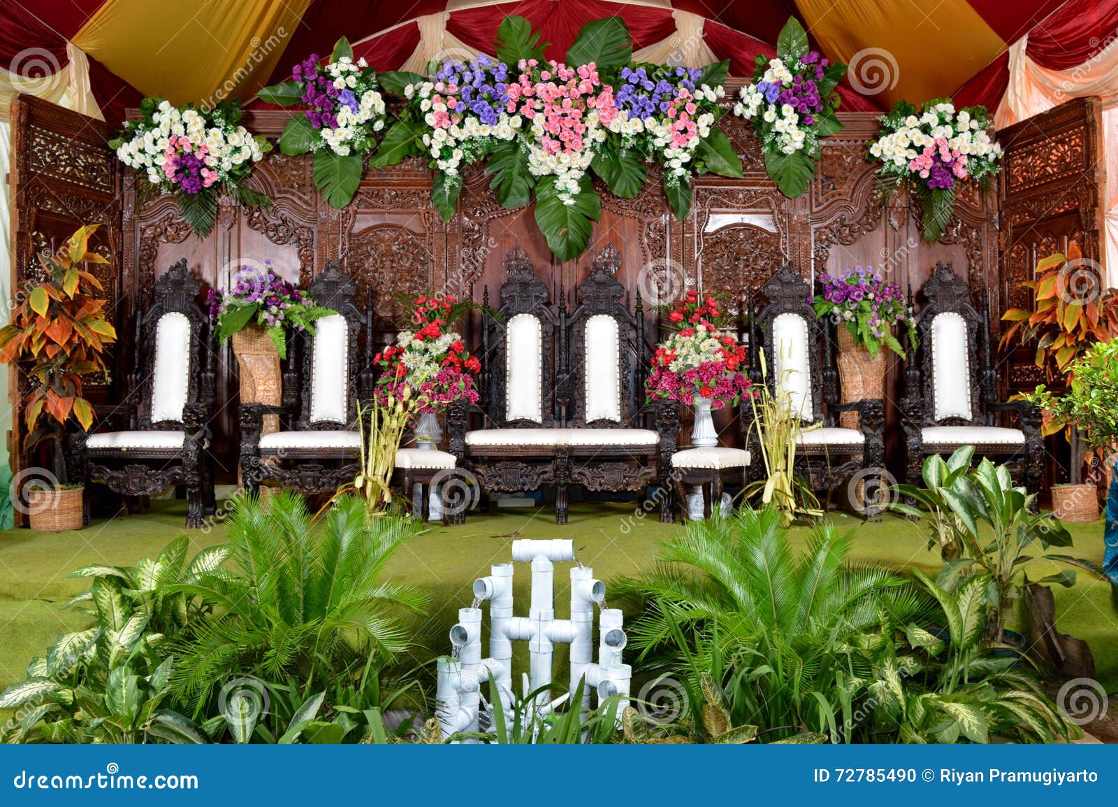 Java Wedding Decoration Dekorasi  Pernikahan  Jawa  Stock 