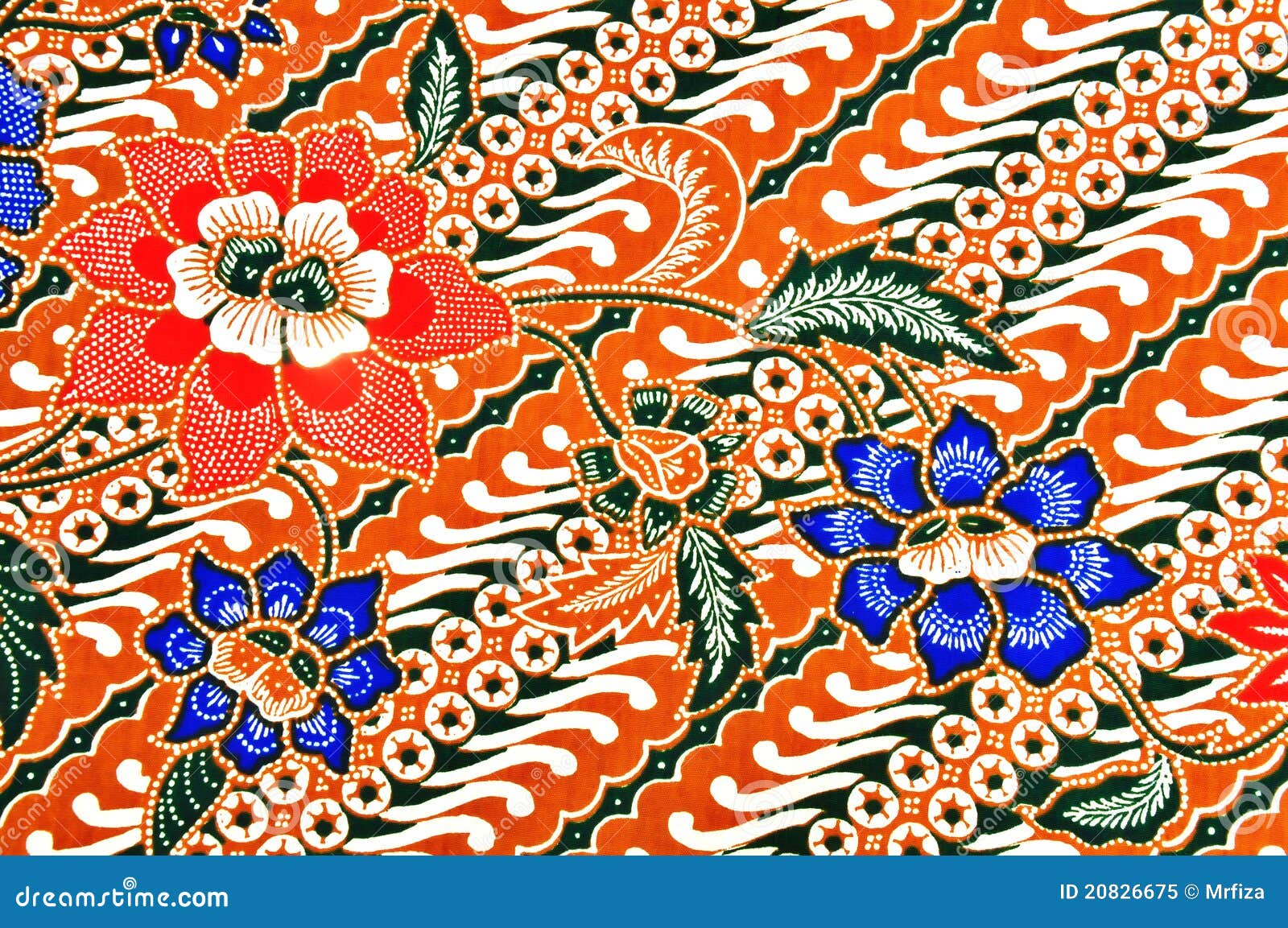 Javanese batik pattern stock image Image of colorful 