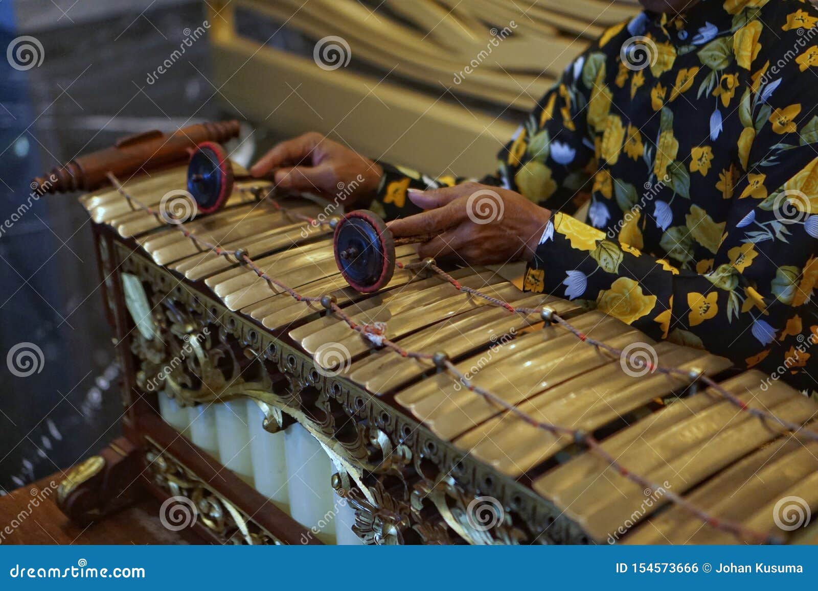 Javanese Metallophone Called Slenthem Stock Photo Image of
